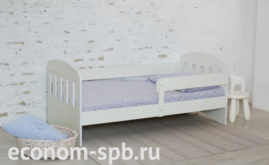 Кровать Малыш белая фото