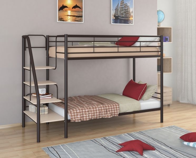 Двухъярусная металлическая кровать «Толедо» фото
