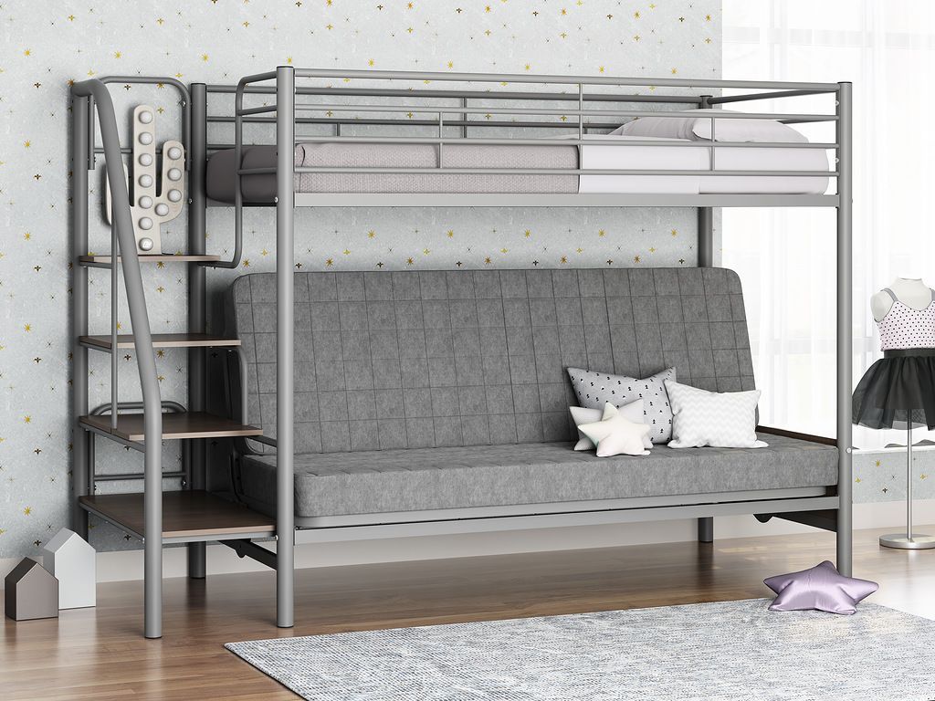 Двухъярусная кровать с диваном «Мадлен 3» фото