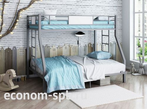 Двухъярусная металлическая кровать «Гранада 140» фото