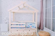 Кровать-домик Теремок Эко с ящиками фото