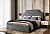 Кровать с подъемным механизмом Hilton 1600 мм серебристая пелена