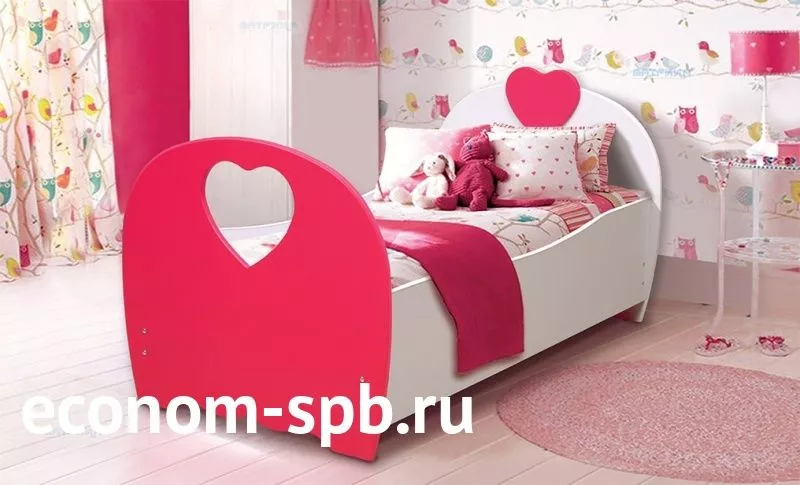Кровать детская «Сердце» фото
