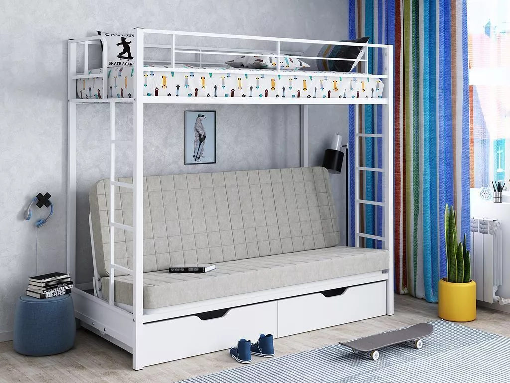 Двухъярусная кровать с диваном «Мадлен ЯЯ» фото