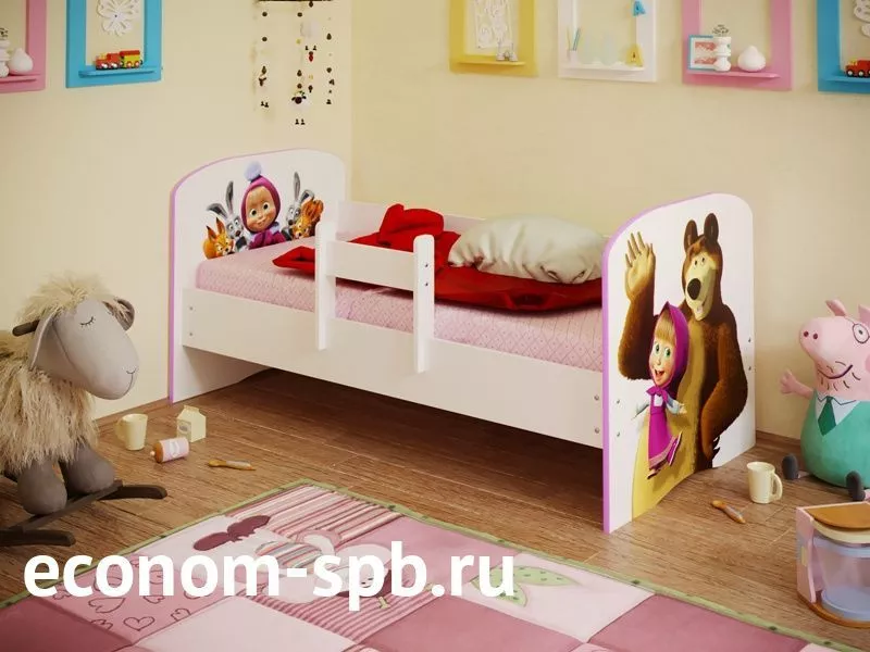 Кровать детская «Маша и медведь» фото